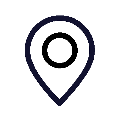 wired outline location pin